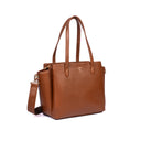 MOCHA ELEGANCE CREST TOTE BAGS FOR 16" LAPTOPS STROKES GALLERY