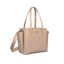 ALMOND CREME CREST TOTE BAGS FOR 16" LAPTOPS STROKES GALLERY