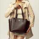 MAHOGANY MYSTIQUE CREST TOTE BAGS FOR 16" LAPTOPS STROKES GALLERY