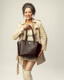 MAHOGANY MYSTIQUE CREST TOTE BAGS FOR 16" LAPTOPS STROKES GALLERY