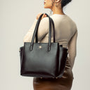 CHARCOAL CHIC CREST TOTE BAGS FOR 16" LAPTOPS STROKES GALLERY