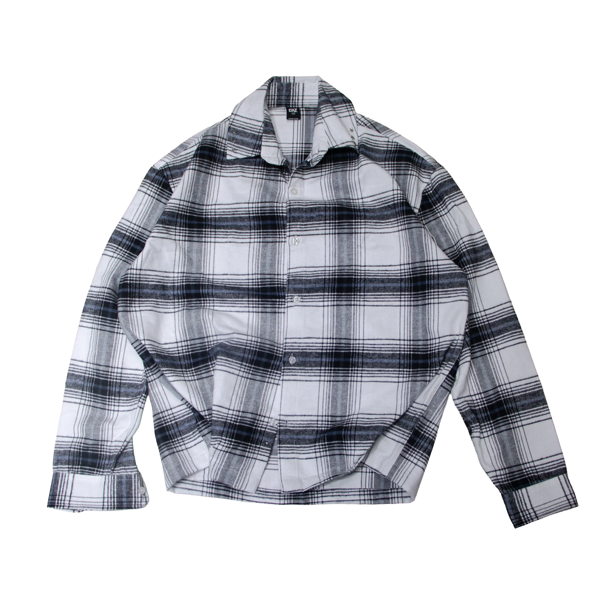 ICED WHITE BUTTON DOWN