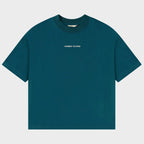 MIDNIGHT GREEN BOX FIT TEE