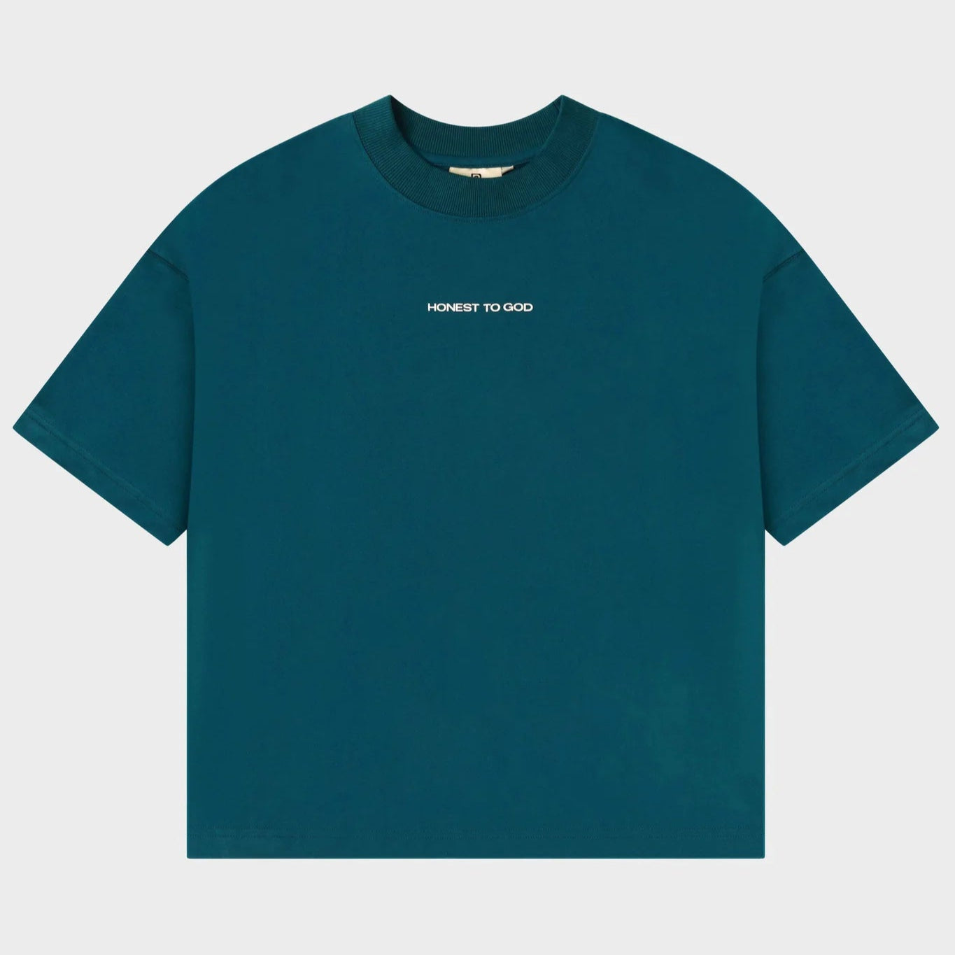 MIDNIGHT GREEN BOX FIT TEE