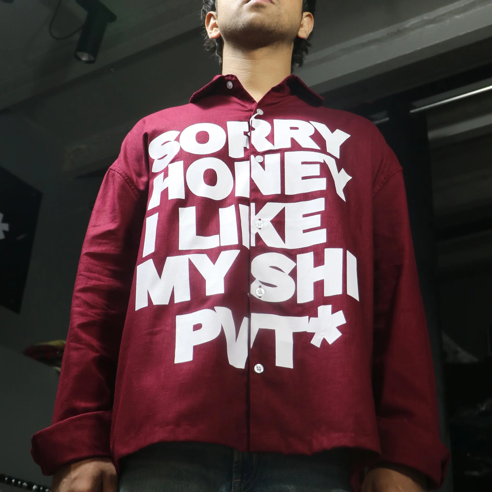 SORRY HONEY SHIRT (LINEN COTTON)