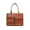 MOCHA ELEGANCE MAISON ELAN TOTE BAGS FOR 16" LAPTOPS STROKES GALLERY