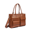 MOCHA ELEGANCE MAISON ELAN TOTE BAGS FOR 16" LAPTOPS STROKES GALLERY