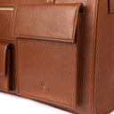 MOCHA ELEGANCE MAISON ELAN TOTE BAGS FOR 16" LAPTOPS STROKES GALLERY