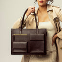 MAHOGANY MYSTIQUE MAISON ELAN TOTE BAGS FOR 16" LAPTOPS STROKES GALLERY