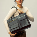 CHARCOAL CHIC MAISON ELAN TOTE BAGS FOR 16" LAPTOPS STROKES GALLERY