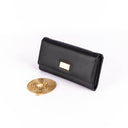 CHARCOAL CHIC CLUTCH WALLET CUM SLING STROKES GALLERY