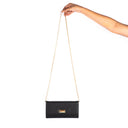 CHARCOAL CHIC CLUTCH WALLET CUM SLING STROKES GALLERY