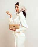 CLASSIC TAUPE CLUTCH WALLET CUM SLING STROKES GALLERY