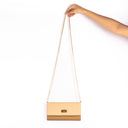 LATTE LUXE CLUTCH WALLET CUM SLING STROKES GALLERY