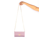 SOFT LILAC CLUTCH WALLET CUM SLING STROKES GALLERY