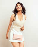 PEACH PARADISE CLUTCH WALLET CUM SLING STROKES GALLERY