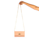 PEACH PARADISE CLUTCH WALLET CUM SLING STROKES GALLERY