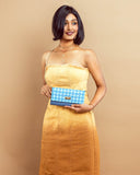 SAPHIRE SYMMETRY CLUTCH WALLET CUM SLING STROKES GALLERY