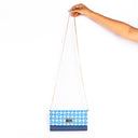 SAPHIRE SYMMETRY CLUTCH WALLET CUM SLING STROKES GALLERY