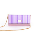 LILAC LEAVES CLUTCH WALLET CUM SLING STROKES GALLERY