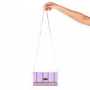 LILAC LEAVES CLUTCH WALLET CUM SLING STROKES GALLERY