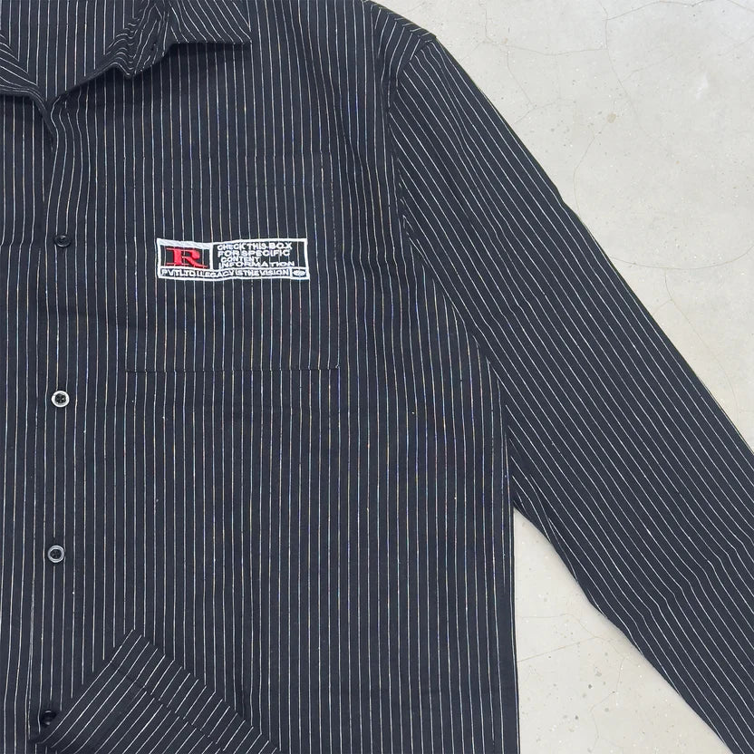 PINSTRIPE LINEN SHIRT