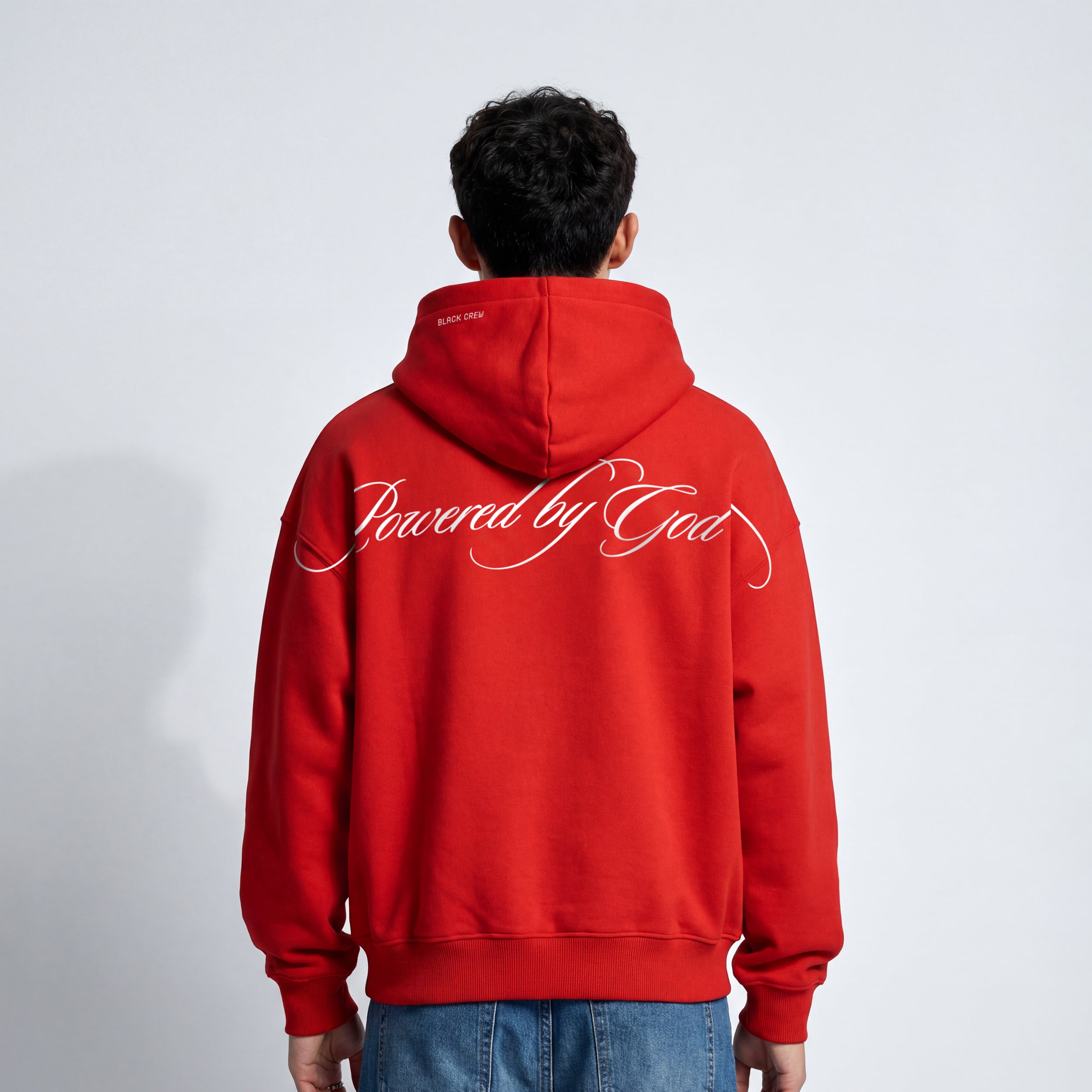POWERED BY GOD HOODIE - RED