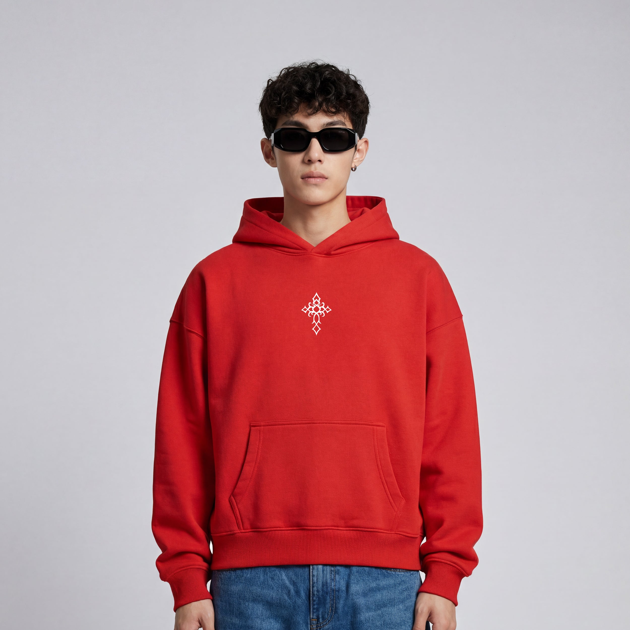 POWERED BY GOD HOODIE - RED