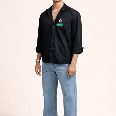 DRO REBEL WOVEN SHIRT - BLACK