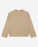 RAGLAN CROPPED TEE - BEIGE DRIP STUDIOS