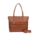MOCHA ELEGANCE AUREA TOTE BAGS FOR 16" LAPTOPS STROKES GALLERY
