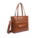 MOCHA ELEGANCE AUREA TOTE BAGS FOR 16" LAPTOPS STROKES GALLERY