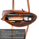 MOCHA ELEGANCE AUREA TOTE BAGS FOR 16" LAPTOPS STROKES GALLERY