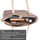 ALMOND CREME AUREA TOTE BAGS FOR 16" LAPTOPS STROKES GALLERY