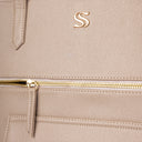 ALMOND CREME AUREA TOTE BAGS FOR 16" LAPTOPS STROKES GALLERY