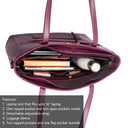 BURGUNDY BELLE CREST TOTE BAGS FOR 16" LAPTOPS STROKES GALLERY