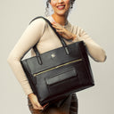 CHARCOAL CHIC AUREA TOTE BAGS FOR 16" LAPTOPS STROKES GALLERY