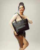 CHARCOAL CHIC AUREA TOTE BAGS FOR 16" LAPTOPS STROKES GALLERY