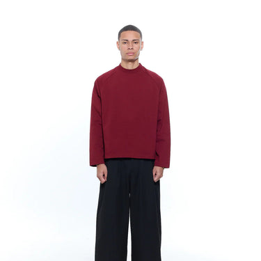 RAGLAN CROPPED TEE - WINE