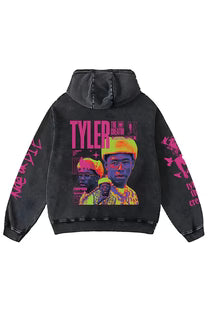 TYLER THE CREATOR DESIGNED OVERSIZED HOODIE - VINTAGE BLACK