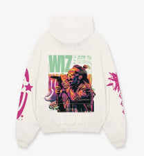 WIZ KHALIFA DESIGNED OVERSIZED HOODIE - WHITE