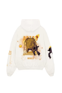 ASTRO WORLD DESIGNED OVERSIZED HOODIE - WHITE