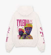 TYLER THE CREATOR DESIGNED OVERSIZED HOODIE - WHITE