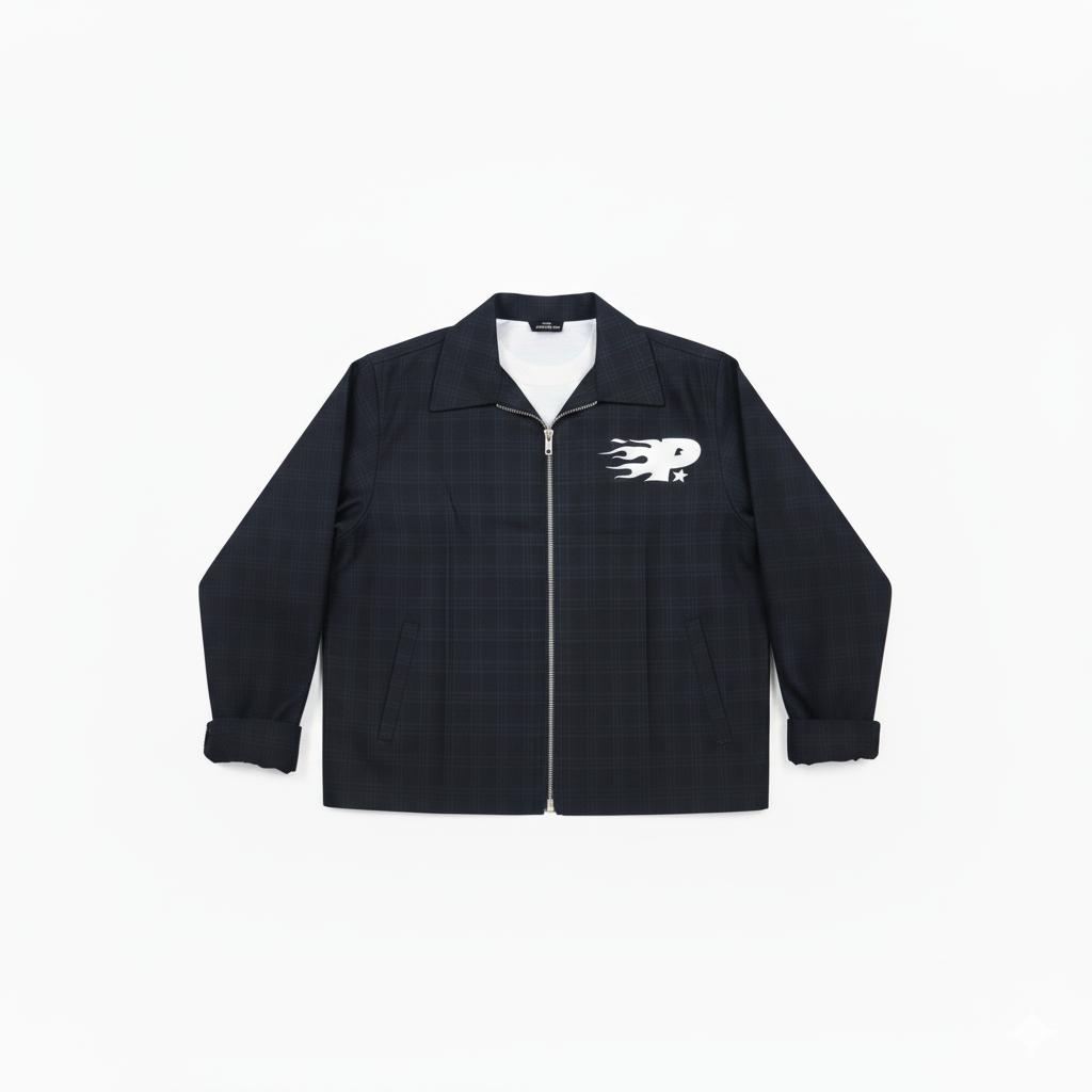 BLAZE GRID ZIP UP