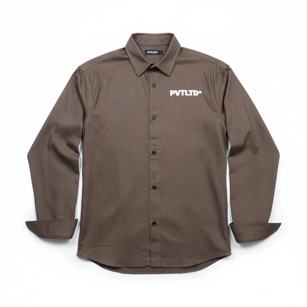 BROWN LINEN SHIRT