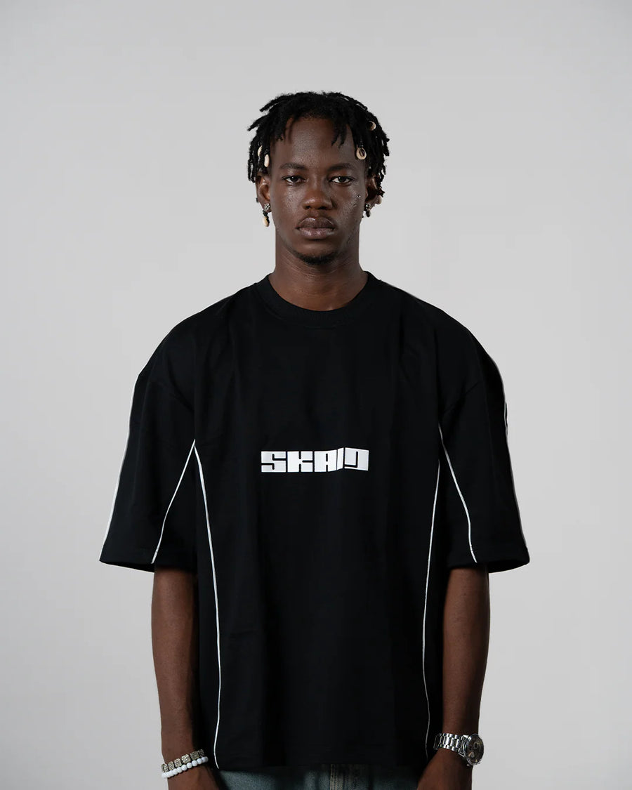 SKAID PIPED CREWNECK TEE