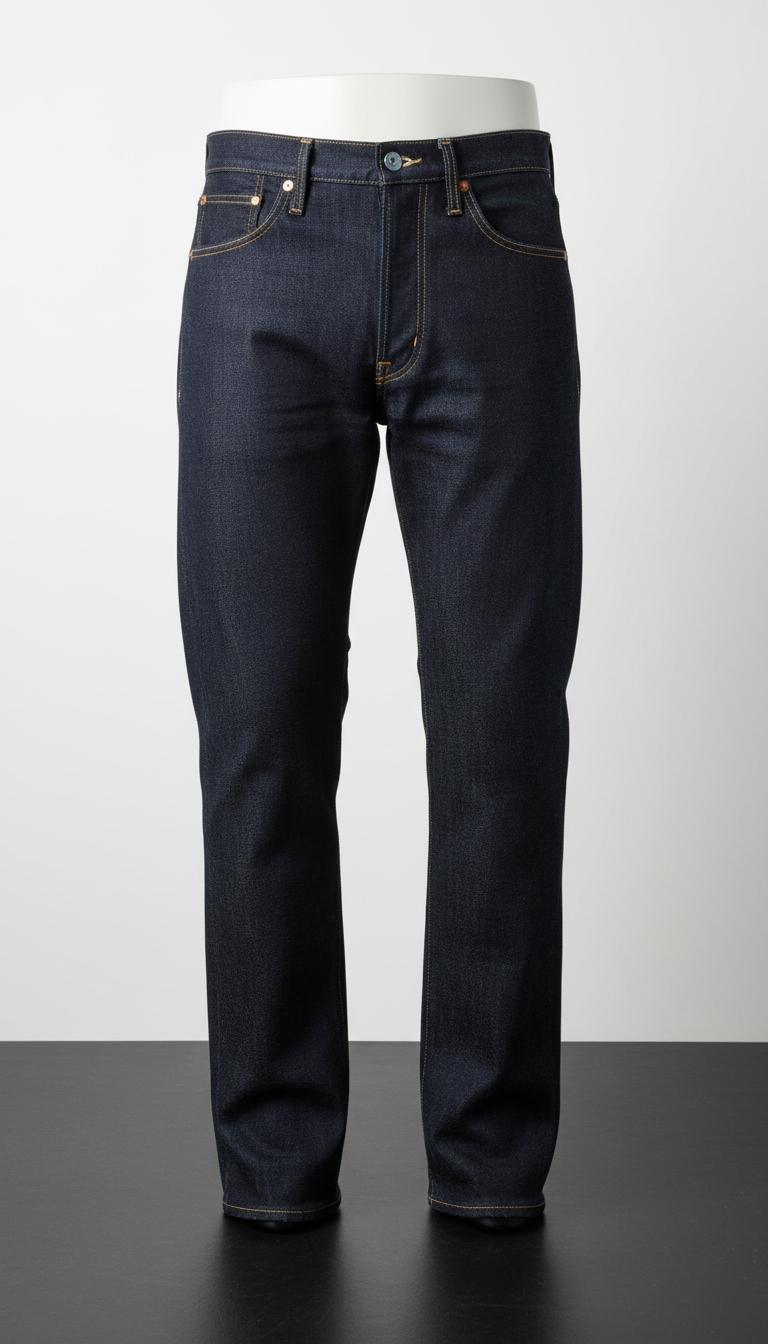 Japanese Denim Barrel-Leg Trouser