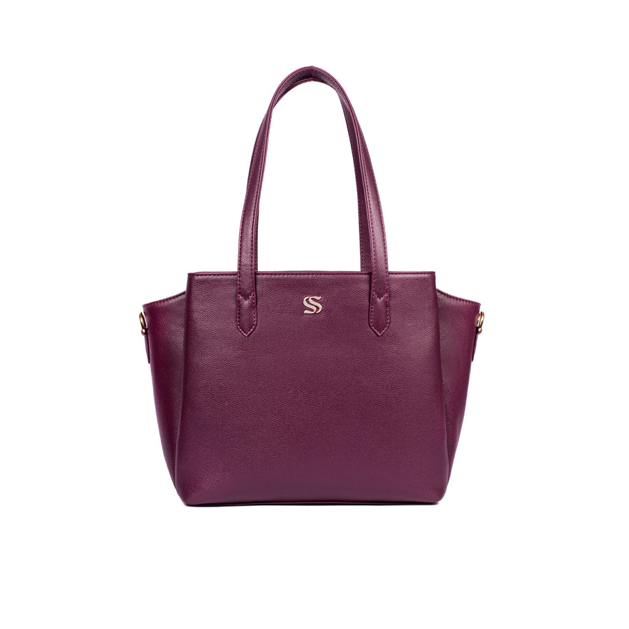 BURGUNDY BELLE CREST TOTE BAGS FOR 16" LAPTOPS