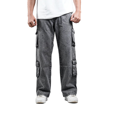 DENIM CARGO - GREY
