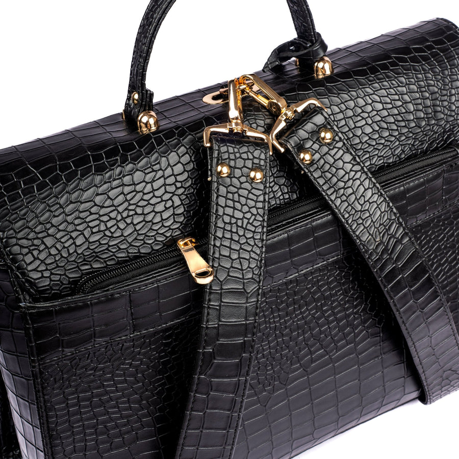COMPACT CONVERTIBLE WORK BAG FOR 14" LAPTOPS - CHARCOAL CHIC